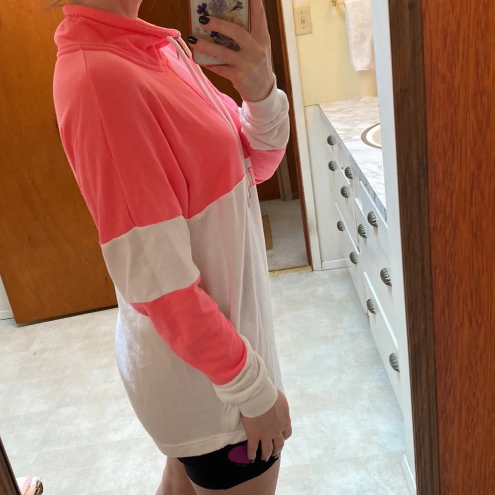 VS PINK • Funnel Neck O Ring Quarter Zip Sweatshirt - Picture 6 of 15